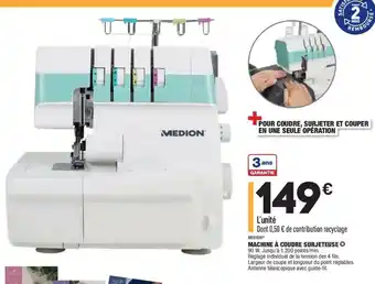 ALDI Machine à coudre surjeteuse offre