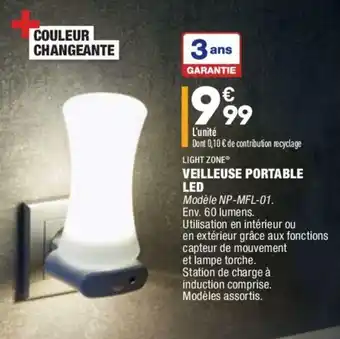 ALDI Veilleuse Portable LED offre