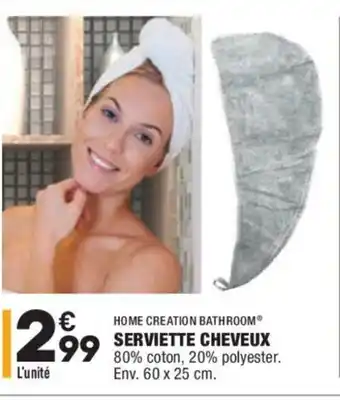 ALDI Serviette cheveux offre
