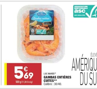 ALDI Gambas entières cuites offre