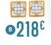 E.Leclerc Boucles diamants 0,09 ct, or jaune et rhodié offre