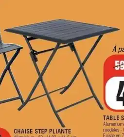 La Foir'Fouille MOOREA Table step pliante offre