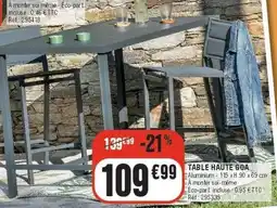 La Foir'Fouille MOOREA Table haute goa offre