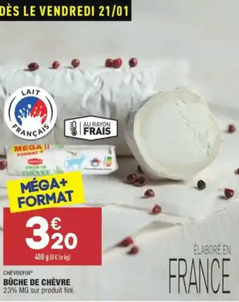 ALDI Bûche de chèvre offre