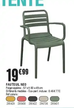 La Foir'Fouille HESPÉRIDE Fauteuil neo offre