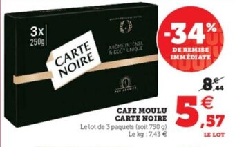 Cafe Moulu Carte Noire