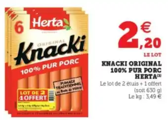 Hyper U Knacki Original offre