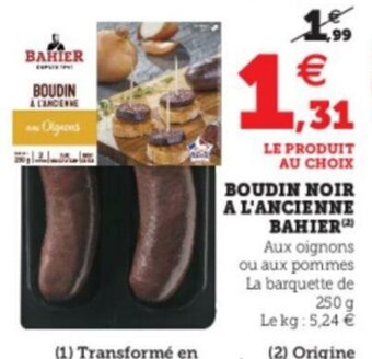 Hyper U Boudin Noir offre