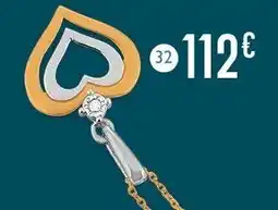 E.Leclerc Bijoux Pendentif diamant 0,01 ct, 2 ors offre