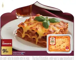 Carrefour Market GINZA Lasagnes de boeuf offre