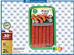Carrefour Market CARREFOUR SENSATION Merguez de volaille Halal offre