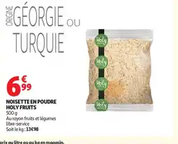 Auchan HOLY FRUITS Noisette en poudre offre