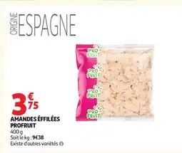 Auchan PROFRUIT Amandes éffilées offre