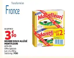 Auchan MONTFLEURI Beurre doux allégé offre