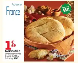 Auchan Pain semoule offre
