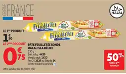 Auchan ISLA DÉLICE Pâte feuilletée ronde halal offre