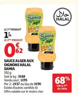 Auchan SAMIA Sauce alger aux oignons halal offre