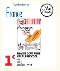 Auchan Snacks goût fumé halal prix cool offre