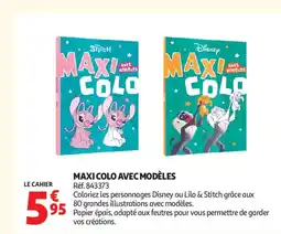 Auchan Maxi colo avec modèles offre