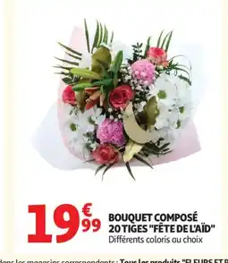 Auchan Bouquet composé 20 tiges fête de l'aïd offre