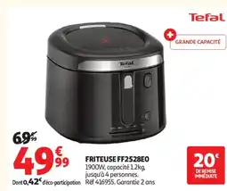 Auchan TEFAL Friteuse FF2528E0 offre