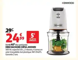Auchan KENWOOD Mini hachoir CHP61.000WH offre