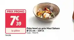 Promocash Poke bowl en grès Maui Sahara offre