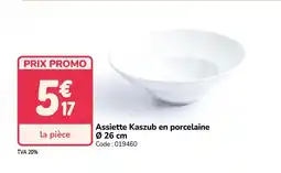 Promocash Assiette Kaszub en porcelaine offre