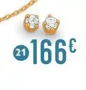 E.Leclerc Bijoux Boucles diamant 0,06 ct, or jaune offre
