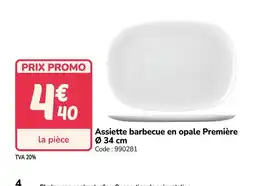 Promocash Assiette barbecue en opale Première offre