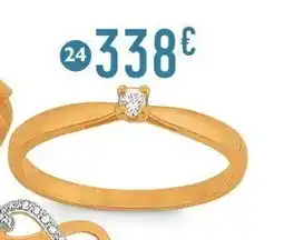 E.Leclerc Bijoux Bague diamant 0,05 ct, taille 54, or jaune offre