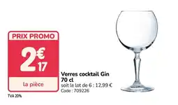 Promocash Verres cocktail Gin offre