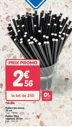 Promocash Pailles bio noires offre