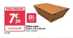Promocash Boîtes repas offre