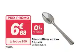 Promocash Mini-cuillères en inox offre