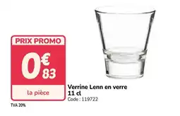 Promocash Verrine Lenn en verre offre