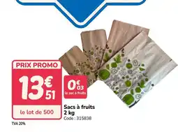 Promocash Sacs à fruits offre