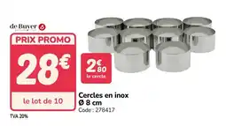 Promocash Cercles en inox offre