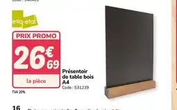 Promocash Présentoir de table bois A4 offre