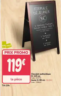 Promocash Chevalet authentique offre