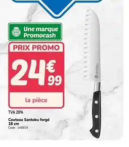 Promocash Couteau Santoku forgé offre