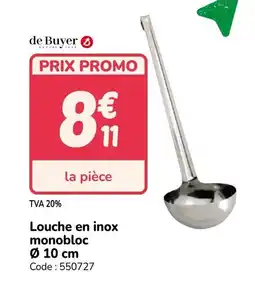 Promocash Louche en inox monobloc offre