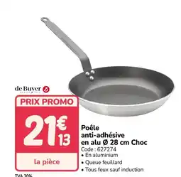 Promocash Poêle anti-adhésive en alu Choc offre