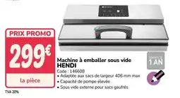 Promocash HENDI Machine à emballer sous vide offre