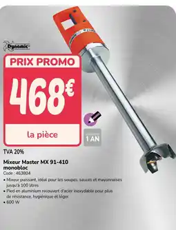 Promocash Mixeur Master MX 91-410 monobloc offre