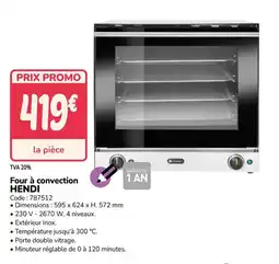 Promocash HENDI Four à convection offre