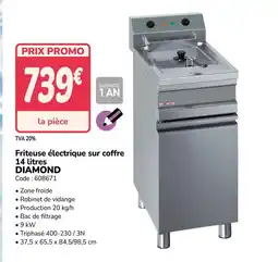 Promocash DIAMOND Friteuse électrique sur coffre offre