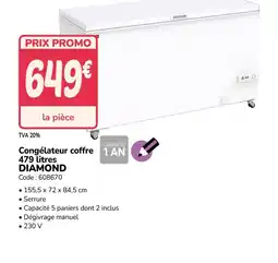 Promocash DIAMOND Congélateur coffre offre