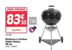 Promocash Barbecue à charbon Kettle Malmo offre