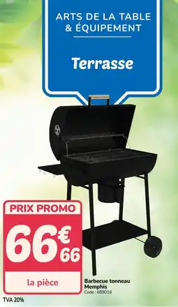 Promocash Barbecue tonneau Memphis= offre